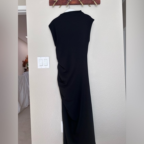 NWT, the Maya Ruched Cowl-neck dress - black, Small petite, Anthropologie - Picture 8 of 14